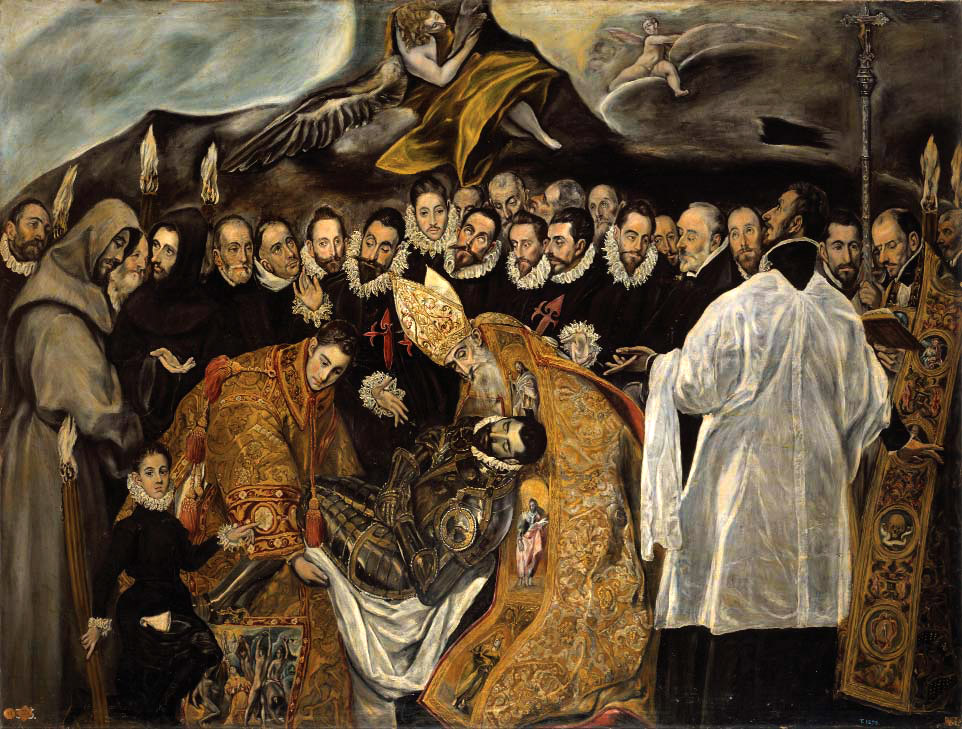 Anónimo, El entierro del señor de Orgaz (copia del Greco), hacia 1625. Óleo sobre lienzo, Museo Nacional del Prado, Madrid.